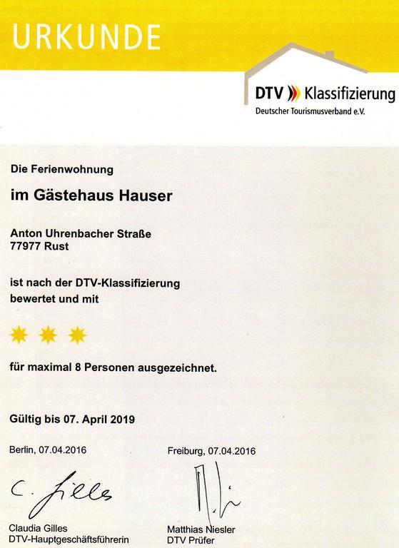 Gaestehaus Hauser Руст Экстерьер фото